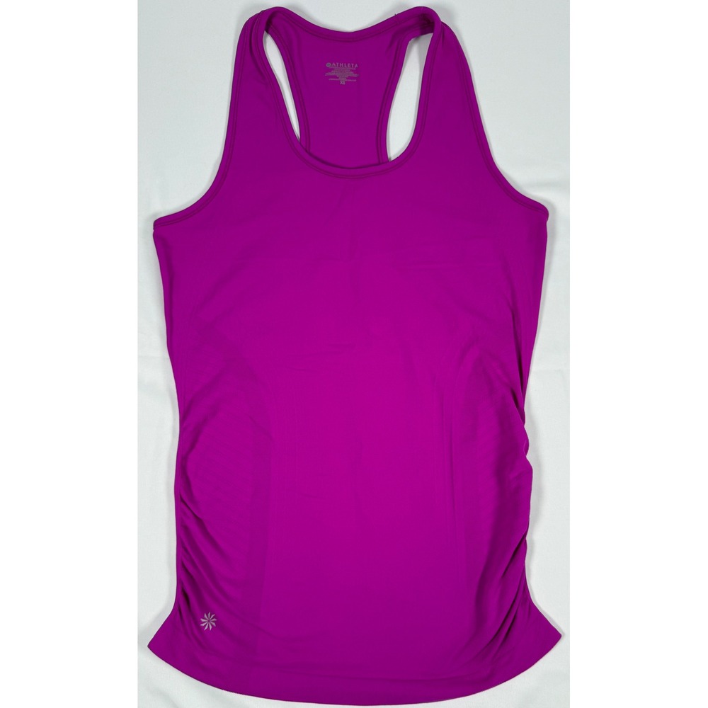Athleta Womens Magenta Purple Seamless Racerback Tank Top XS 150988-13